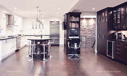 dark-brown-and-white-kitchen